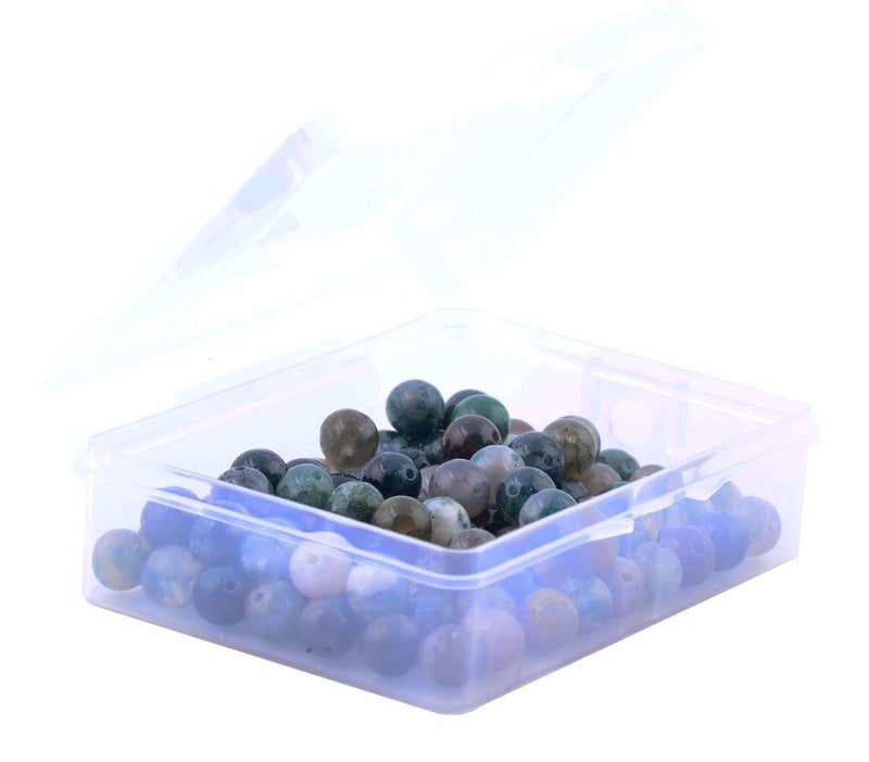 Cmidy Natural Stone Beads 100pcs 8mm India Agate Round Genuine Real Stone Beading Loose Gemstone Hole Size 1mm DIY Charm Smooth Beads for Bracelet Necklace Earrings Jewelry Making (India Agate) - Image 5